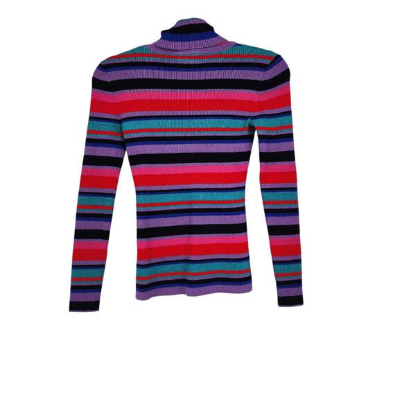 Molly Bracken Women's Striped Knitted Turtleneck Sweater Size XS - Picture 4 of 4